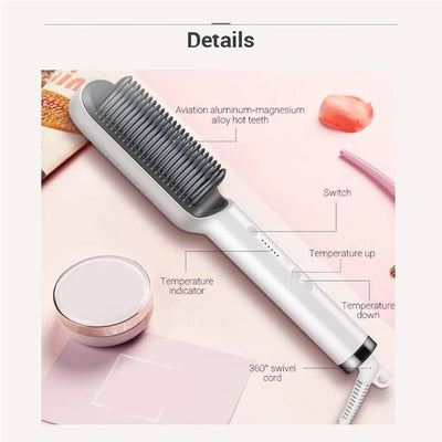 Electric Professional Comb  Hair Straightening Brush For Girls